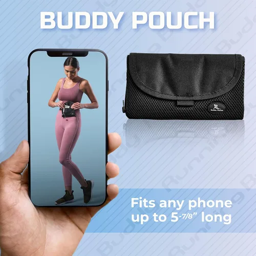 Miniatura 6 de Estuche personal magnético Running Buddy "Buddy Pouch" (6 pulgadas de largo x 4 pulgadas de ancho), negro, S