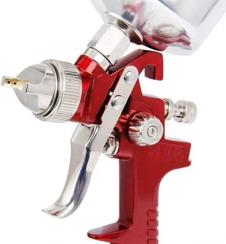 Miniatura 6 de BANG4BUCK - Pistola de pulverización con alimentación por gravedad, HVLP de alto rendimiento, con puntas de líquido de 0.055 pulgadas, 0.067 Rojo