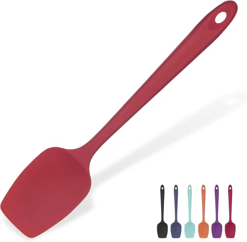 Espátula de silicona resistente al calor: U-Taste, flexible de 600ºF, de 11.38 pulgadas, de silicona, para mezclar, remover, cocinar, raspar, para