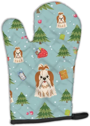 Miniatura 156 de Caroline's Treasures BB2732OVMT Dog House Collection Border Collie - Guante de horno grueso resistente al calor para sartenes calientes y horno