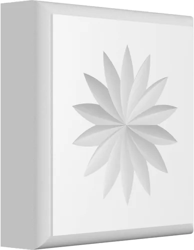 Miniatura 9 de Ekena Millwork ROSP050X050X100SDG11 Roseta estándar con borde redondeado, 5 pulgadas de ancho x 5 pulgadas de alto x 1 pulgadas de alto, PVC