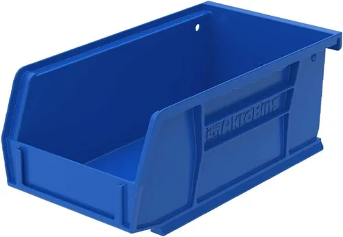 Miniatura 12 de Paquete de 24 contenedores colgantes de plástico 30220 de Akro-Mils, apilables, 7 x 4 x 3 pulgadas, color negro Azul