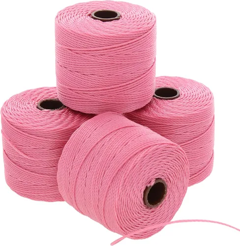 Miniatura 12 de The Beadsmith S-Lon Cordón para Cuentas – Cordón de Nylon Torcido de 0.5 mm para Ensartar, Paquete de 4, Mezcla de Neutrales Fríos, TEX210, 77