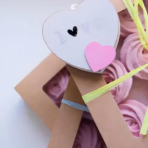 Miniatura 5 de 20 cajas de panadería marrones de 8 x 6 x 2.5 pulgadas con ventana, cajas de galletas para embalaje, cajas de golosinas para cupcakes, día de San