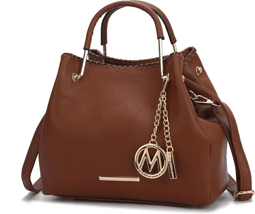 Miniatura 8 de MKF Collection Mia K - Bolso de mano para mujer, de piel vegana, con asa superior, bolso de mano