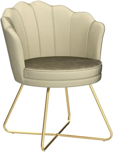 Miniatura 5 de Furniliving Sillas de tocador de terciopelo, sillas decorativas tapizadas para sala de estar, silla de maquillaje para dormitorio, oficina en casa