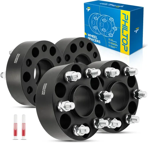 Miniatura 54 de PHILTOP Espaciador de rueda de 4 x 4 de 2 pulgadas, espaciadores de rueda centrados en las lengüetas para Polaris Trail Boss 330 2003-2013, Trail