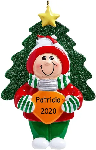 Miniatura 9 de Ornaments by Elves - Adornos de Bola de Navidad Azul Bebé Personalizados 2025 - Bolas Azules Personalizadas para Bebé Niño Decoraciones de Navidad
