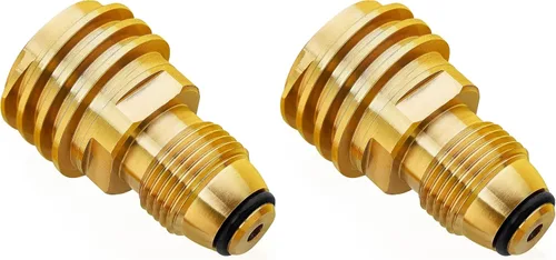 Miniatura 6 de CALPOSE Adaptador de propano POL a QCC1, antiguo a nuevo, adaptador de tanque de propano que convierte la válvula de servicio de tanque POL LP