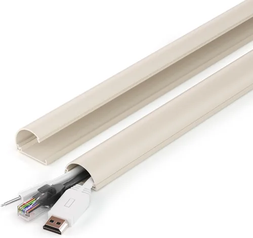Miniatura 20 de ZhiYo Ocultador de cable de 39 pulgadas (3 piezas de 13 pulgadas de largo cada una), para 1-2 cables, cubiertas de cable autoadhesivas para cables