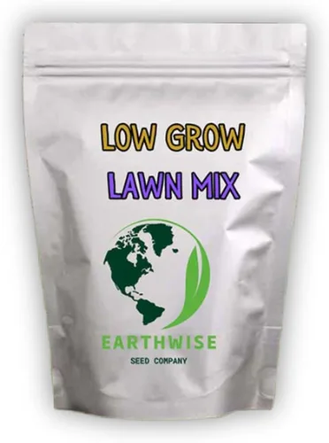 Earthwise - Semillas de césped de bajo crecimiento sin siega, mezcla de césped alternativa de trébol y festuca fina, orgánica, de bajo
