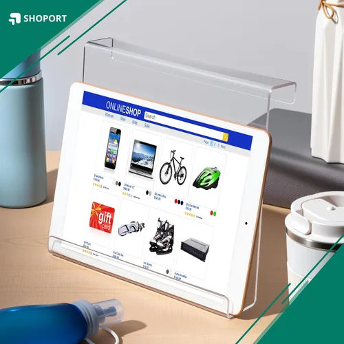 Miniatura 6 de Jetec Soporte para libros para cinta de correr, estante de lectura acrílico transparente para cinta de correr, soporte universal, tableta, revistas