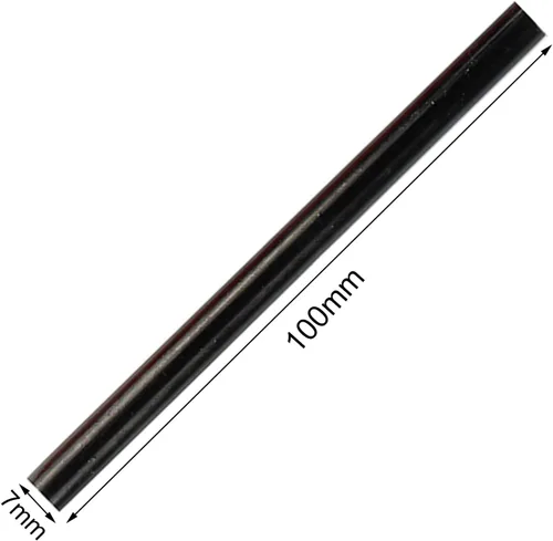 Miniatura 2 de HUIHUIBAO 12 barras de pegamento caliente de colores, mini pegamento adhesivo termofusible para manualidades, 0.276 x 3.937 in, negro