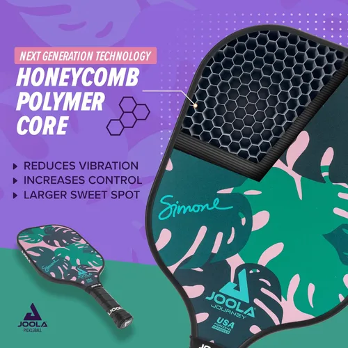 Miniatura 3 de JOOLA Pickleball Paddle Journey and Seneca – Select Fiberglass or Carbon Fiber Surface – Lightweight Paddles – Control & Power Rackets for Beginners
