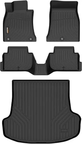 Miniatura 35 de Alfombrillas y forro de carga para Jeep Grand Cherokee L 2021-2025 (solo para 6 plazas sin consola central), alfombrillas de automóvil TPE para todo