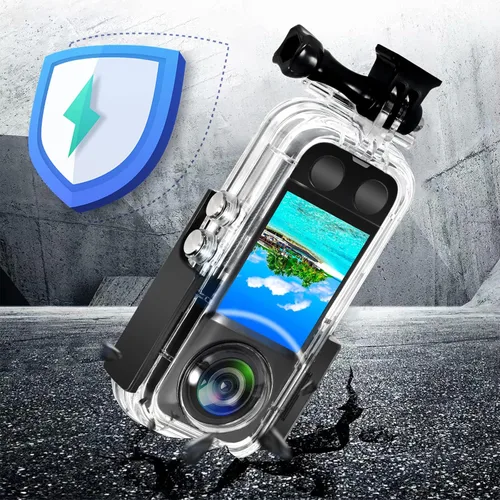 Miniatura 3 de Funda impermeable para cámara de acción Insta 360 one X3, carcasa protectora de buceo subacuático 40M con accesorios de soporte