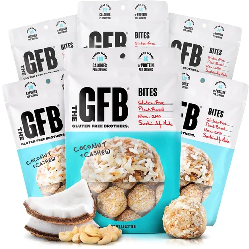 Miniatura 22 de The GFB Bocados de proteína de chocolate negro y coco - Sin gluten, a base de plantas, sin OMG, hechos de manera sostenible – Ridículamente
