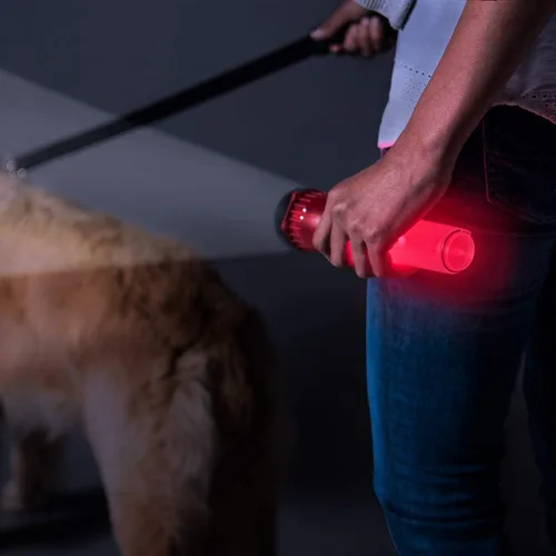 Miniatura 8 de Vida Gear linterna LED 4 en 1 multimodo 30 lúmenes, mango brillante y compartimento de almacenamiento, color azul.