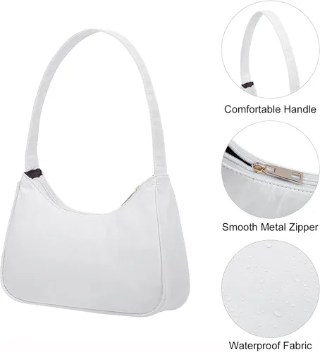 Miniatura 6 de Bolsos de hombro para mujer, lindo bolso de mano Hobo con cierre de cremallera