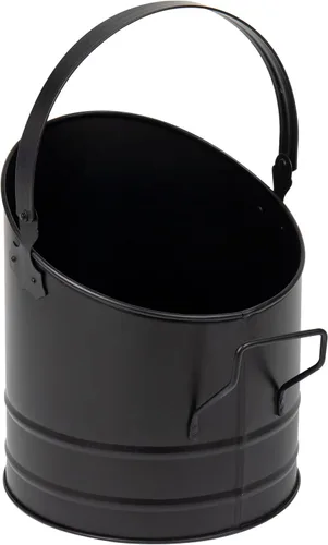 Miniatura 7 de Mind Reader Cubo para cenizas para chimenea, capacidad de 6 L (1.5 galones), estufa de leña, accesorios para chimenea, metal, 9 pulgadas de largo x