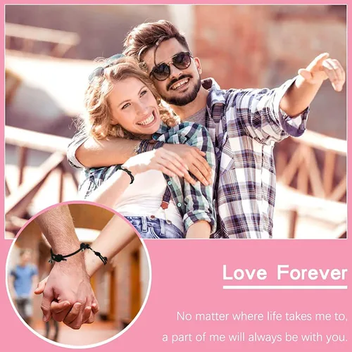 Miniatura 4 de Ukitwo Pulseras a juego para parejas, pulseras de relación para novio y novia, ideas de regalo para parejas, regalos para el día de San Valentín