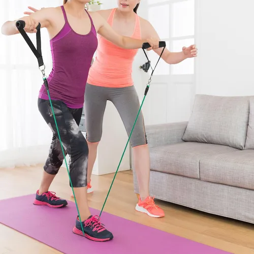 Miniatura 5 de Sumind 16 manijas de ejercicio de gimnasio, accesorios de máquina de cable de repuesto para equipo de gimnasio en casa, bandas de resistencia