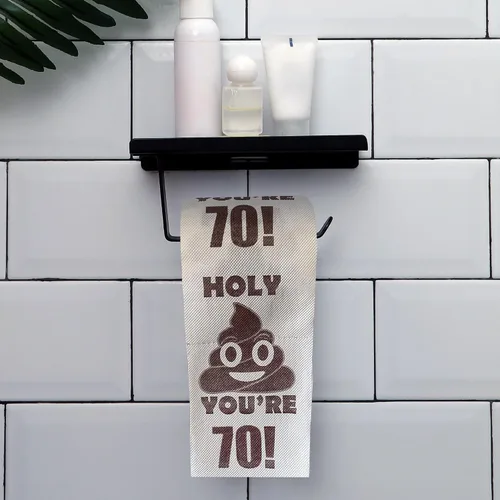 Miniatura 2 de Decoraciones de cumpleaños 70 para hombres y mujeres, ideas de regalos de 70 años para él y ella, rollo de papel higiénico de broma divertida, 70