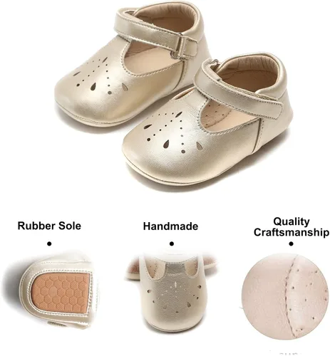 Miniatura 243 de Felix & Flora Zapatos de bebé de suela suave - Zapatos de bebé para caminar, mocasines, suela de goma, zapatos de cuna