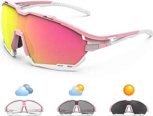 Miniatura 10 de VICTGOAL Cycling Glasses for Men Women with Polarized and Photochromic 2 Lenses Clear Road Bike Running Sports Sunglasses
