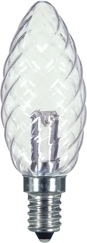 Miniatura 6 de Satco S9176 LED T6 Frost 2700K Bombilla base de candelabro, 0.8W