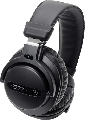 Audio-Technica ATH-PRO5XBK - Auriculares profesionales con monitor de DJ dinámico, con respaldo cerrado, color negro