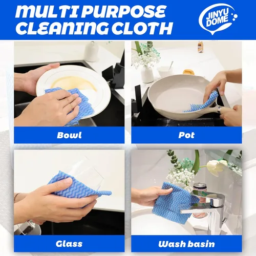 Miniatura 5 de Handi Wipes - Paños reutilizables, rollo de toalla de limpieza de cocina desechable azul, paño en J resistente, 100 unidades azul 100