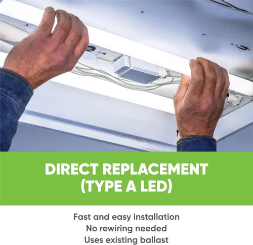 Miniatura 7 de NYLL Tubo LED T8 G13 tipo A Plug & Play de 3 pies, blanco cálido (2700 K), repuesto directo para 30 W F30T8/WW, F30T12/SPX30, F30T12/SP30, F30W/830