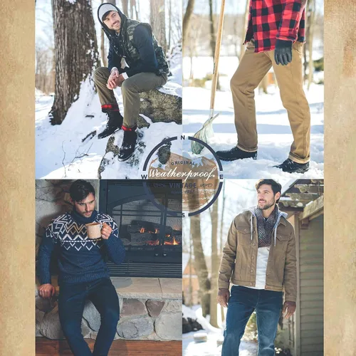 Miniatura 6 de Weatherproof Vintage Jeans con forro polar de ajuste regular para hombre