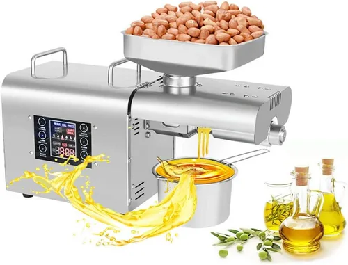 Máquina automática de prensa de aceite de semillas de nuez Expulsor de aceite eléctrico Extractor de prensa de aceite para lino de coco, maní,