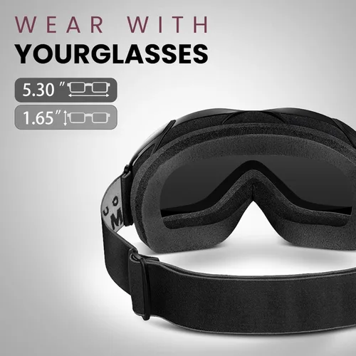 Miniatura 12 de OutdoorMaster OTG Gafas de esquí – Gafas sobre lentes para esquí y snowboard para hombres, mujeres y jóvenes – 100% de protección UV A1-vlt 46%