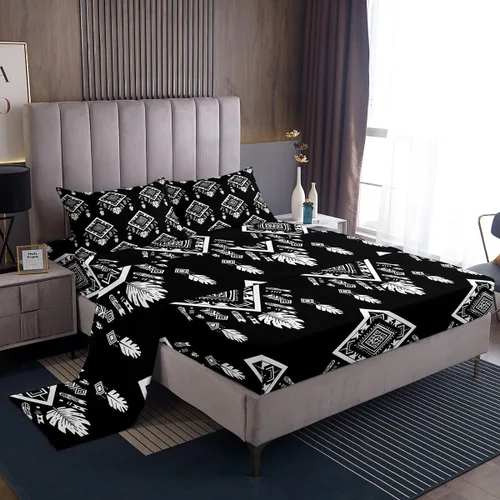 Miniatura 18 de Erosebridal Southwestern - Juego de ropa de cama tamaño individual, diseño étnico étnico geométrico, bohemio, azteca, para niños, adolescentes