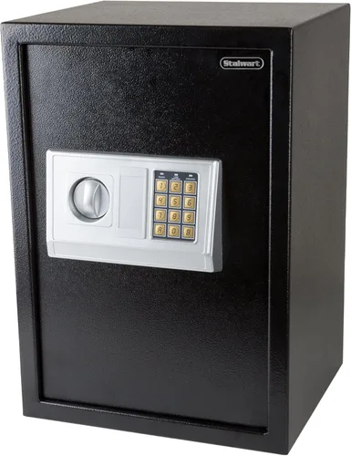 Caja fuerte digital - Caja fuerte electrónica de acero con teclado y llaves manuales de anulación - Protege dinero, joyas, pasaportes - Para el