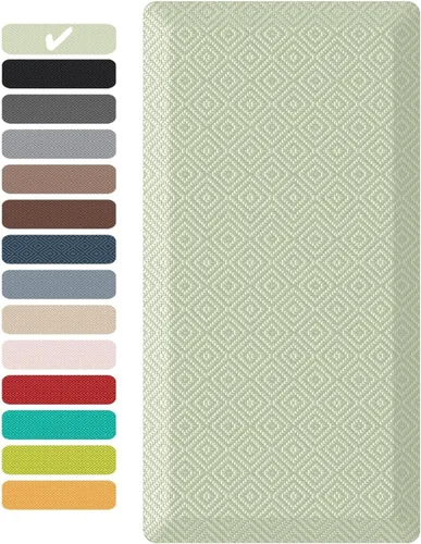 Miniatura 32 de Ophanie Tapetes de cocina para piso, alfombras de cocina, 20 x 32 pulgadas, antifatiga, tapete acolchado de pie, impermeable, cómodo tapete Gris