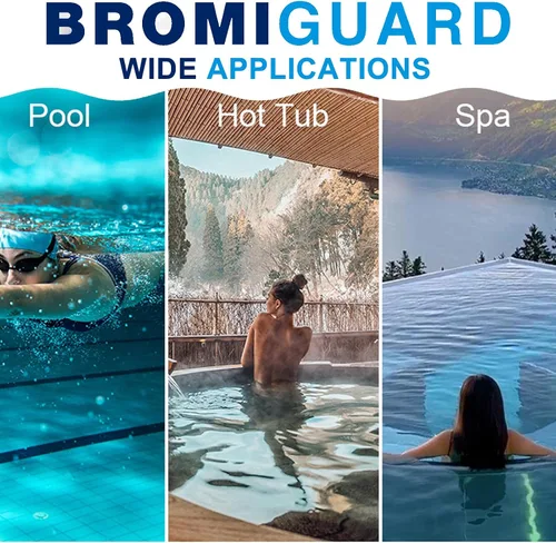Miniatura 5 de BROMIGUARD Tabletas de Bromo de 1 Pulgada 1.8 Libras para Spa Jacuzzi Desinfectante Químico Sanitizante Tabletas de Bromo Tabletas de Bromación