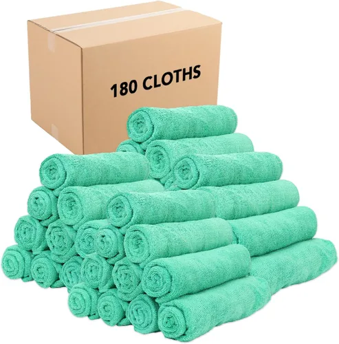 Miniatura 2 de Arkwright - Toalla de gimnasio de microfibra, paquete de 12, supersuaves, de secado rápido, 300 GSM, ligeras y absorbentes, para deportes, Verde