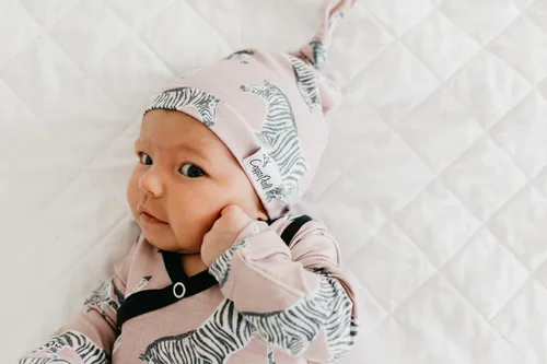 Miniatura 3 de Copper Pearl Baby Beanie Hat Top Knot