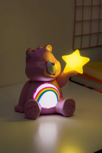 Miniatura 5 de Paladone Care Bears Cheer Bear GloBuddies Luz Nocturna, Lámpara LED 3D de Ambiente Oficial, Alimentada por Batería para Dormitorio y Escritorio