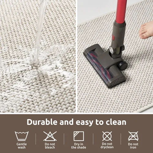 Miniatura 7 de AMOAMI Tapete de baño de felpilla súper absorbente, de secado rápido, para baño, con parte trasera de goma, antideslizante, lavable, para debajo