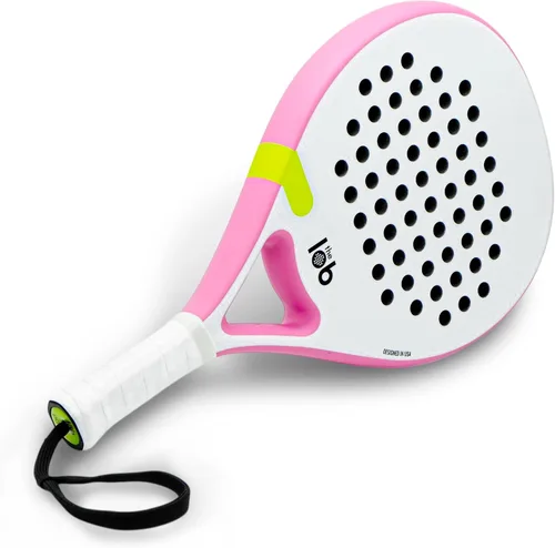 Miniatura 4 de Pala de pádel de fibra de carbono 3K de forma redonda para hombres y mujeres - Potencia y control de precisión, durabilidad, personalizable Rosa