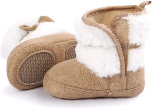 Miniatura 4 de LIVEBOX Prewalker Botas de invierno para bebés y niñas con suela antideslizante suave de alta calidad