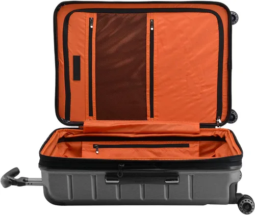 Miniatura 9 de Traveler's Choice Silverwood II Hardside Expandable Spinner, Gray-Out of Stock, 30" Checked Luggage