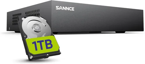Miniatura 11 de SANNCE Grabador DVR de 16 canales 1080P con función de alerta por correo electrónico y detección de movimiento, salida HDMI 1080P, sin HDD y cámara