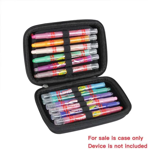 Miniatura 2 de Hermitshell Estuche rígido de viaje para Crayola Mini Twistables Crayons 24 colores clásicos, herramientas de arte no tóxicas para niños