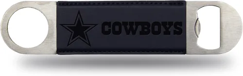 Miniatura 13 de Rico Industries NFL - Hoja de barra grabada con láser de piel sintética, gran accesorio para bebidas para el día del juego